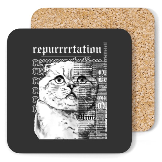 Discover Vintage Reputation Cat Coasters, Reputation Karma Coasters