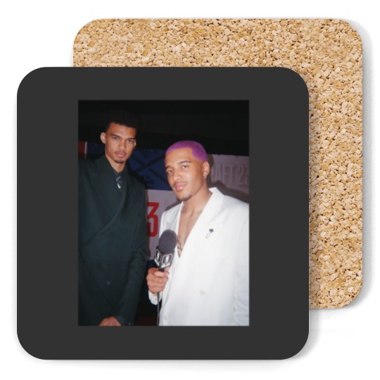 Discover Victor Wembanyama X Jeremy Sochan Graphic Coasters