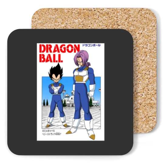 Discover DBZ Vegeta & Trunks Manga Cover Coasters