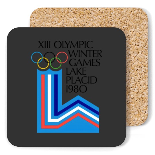 Discover Lake Placid 1980 Winter Olympics Men's Grey Coasters Size S-5XL