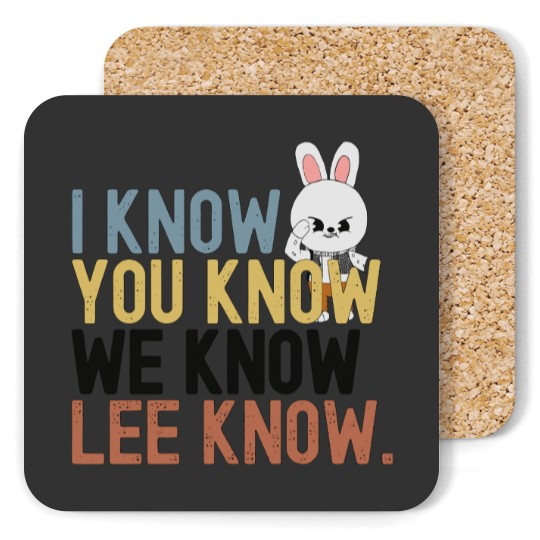 Discover Lee Know Stray Kids Funny Coaster