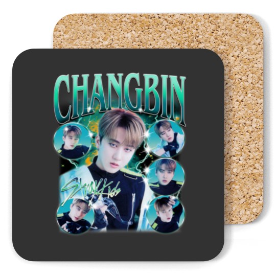 Discover Exclusive Stray Kids Changbin Bootleg Coasters