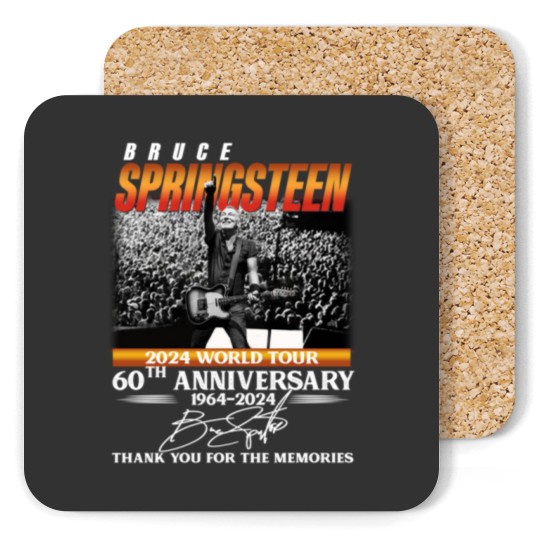 Discover Bruce Springsteen 2024 Tour Coasters, Bruce Springsteen 60th Anniversary
