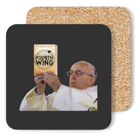 Discover Fourth Wing Pope Meme Coasters