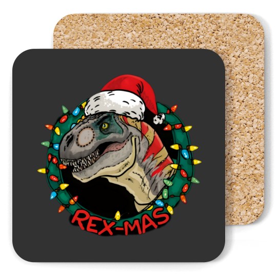 Discover Rexmas Christmas Coasters