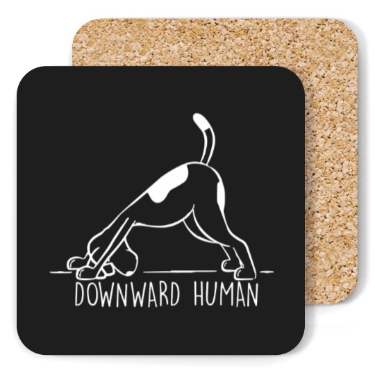Discover Downward Human Coasters, Yoga Coasters, Funny Yoga Coasters, Funny T Punny Coasters, Girl Gym, Dog Lover Puppy