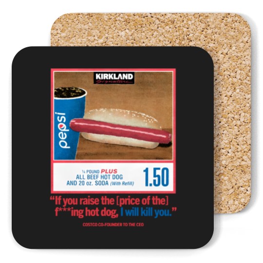 Discover Costco Hot Dog & Soda Combo Coasters