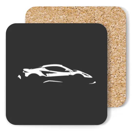 Discover Lotus Emira Silhouette white Coasters