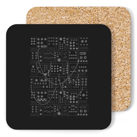 Discover Modular synthesizer eurorack synth Coasters