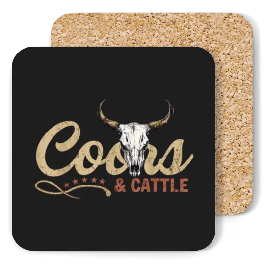 Discover Coor And Cattles Rodeo Western Cowboy Howdy Lover Coasters