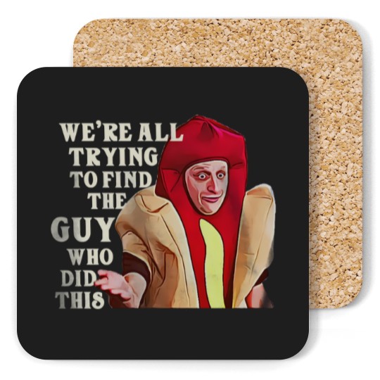 Discover I Think You Should Leave Tim Robinson Hot Dog Coasters, ITYSL Hot Dog Suit Coasters