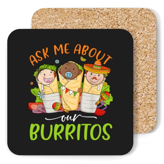 Discover Ask Me About Our Burritos Coasters, Mexico NICU Nurse Coasters, Nicu Cinco De Mayo Coasters