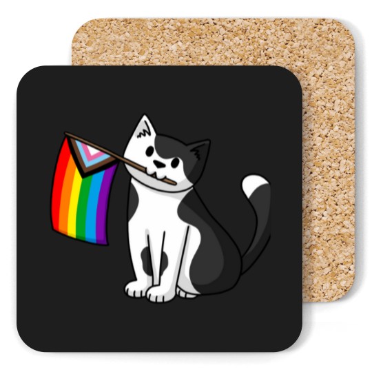Discover Progress Pride  Pride Cat Coasters