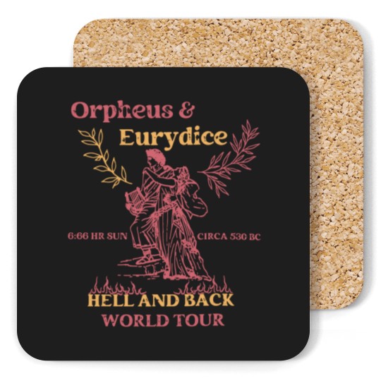 Discover Orpheus and Eurydice Coasters, Mythology Coasters, Vintage Greek Mythology Poet Coasters