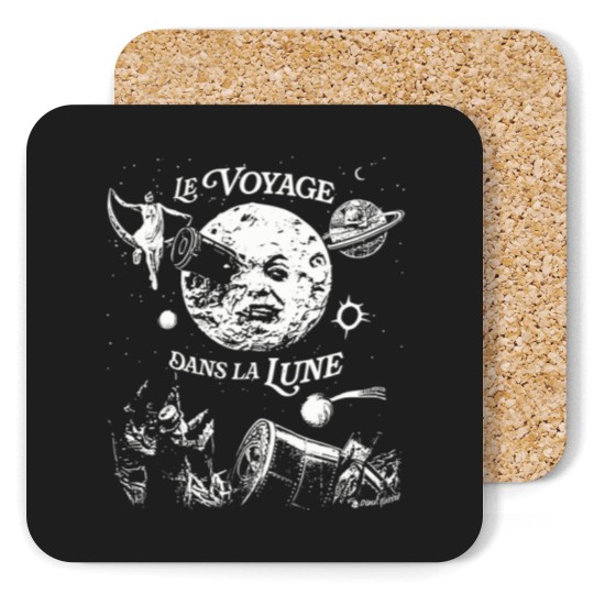 Discover A Trip To The Moon Le Voyage Dans La Lune 1902 Silent Film Unisex Classic Coasters