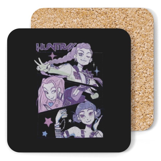 Discover Kpop Demon Hunters Coasters, Huntrix Coasters