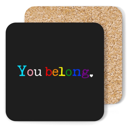 Discover Gay Pride LGBT Support And Respect You Belong Transgender Coasters