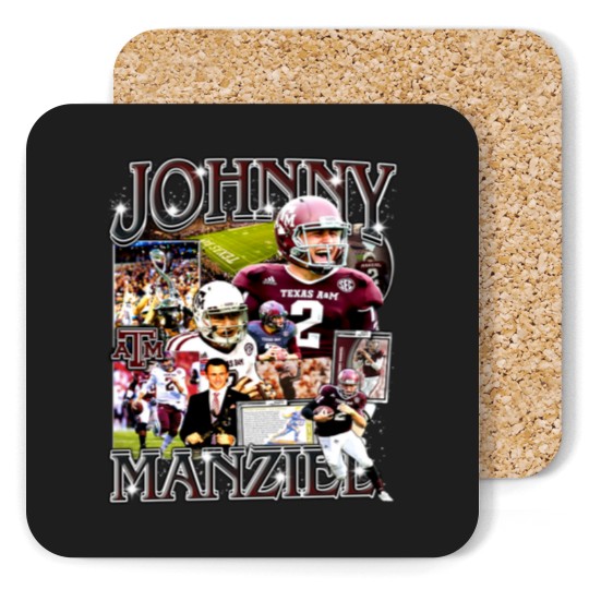 Discover Johnny Manziel Vintage Style Bootleg Coasters, Johnny Manziel Coasters