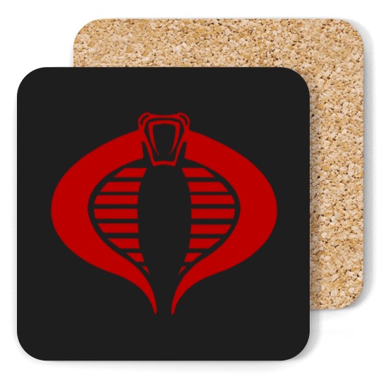 Discover Gi Joe Cobra Enemy Logo Coasters