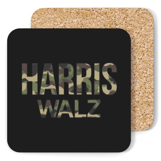 Discover Kamala Harris Walz Election 2024 Coasters, Camouflage, Hunters white