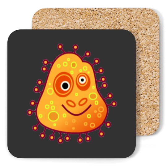 Discover Orange Bug Coasters
