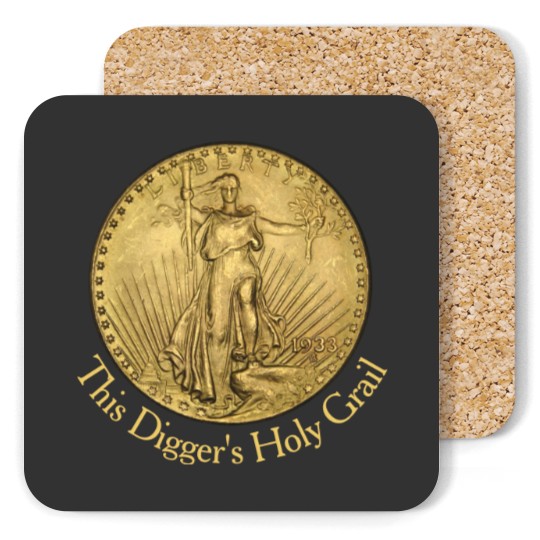 Discover Metal Detector's Holy Grail Double Eagle Gold Coin Coasters