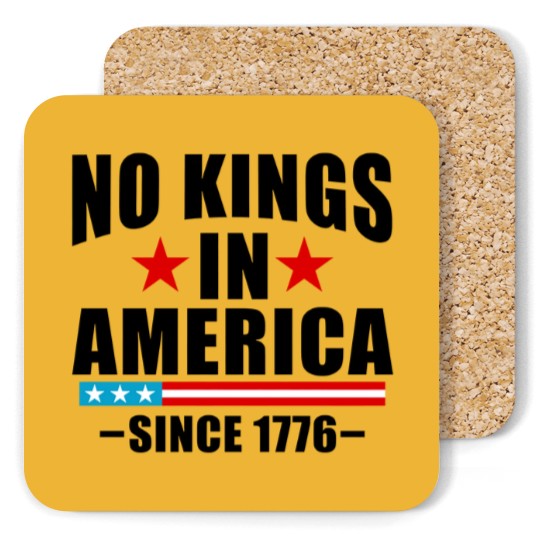 Discover No Kings in America Coasters Anti-Trump, Protest Coasters Democracy Coasters Protest Gift for Anti-MAGA Patriotic Coasters We The People No Kings In America