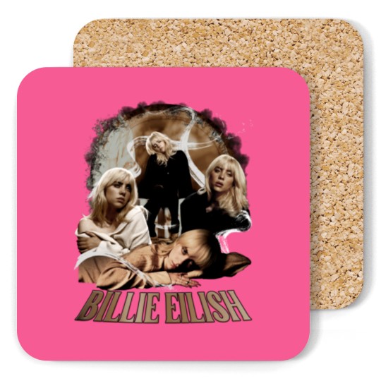 Discover Billie Eilish Coasters || Billie Eilish 90s Bootleg Style