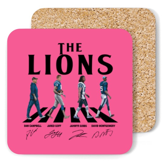 Discover Lions Walking Abbey Road Signatures Football Coasters