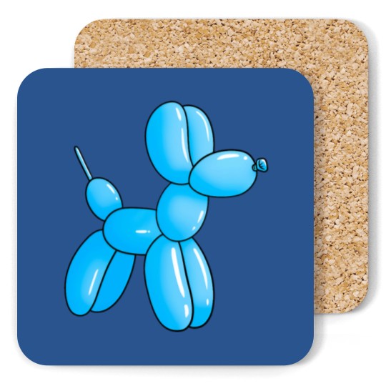 Discover Blue Cartoon Ballon dog Coasters
