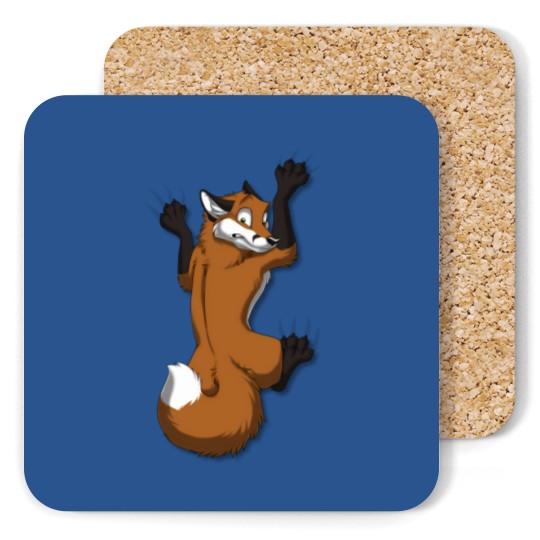 Discover Clinging Red Fox Coasters