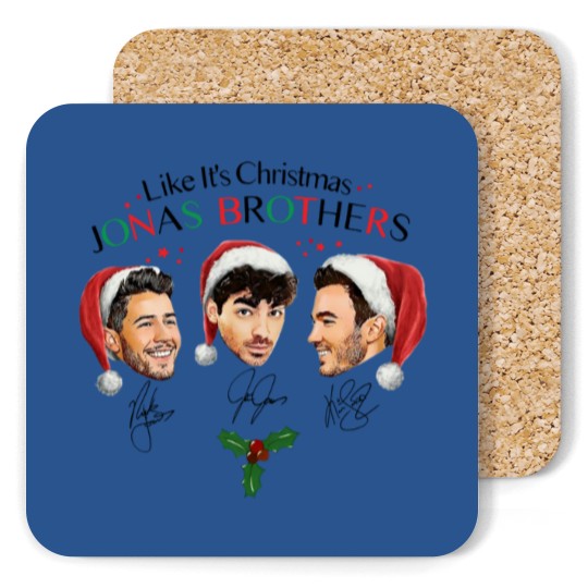 Discover Like It's Christmas Jonas Brothers Coasters Unisex Coasters For Men Women S-5XL