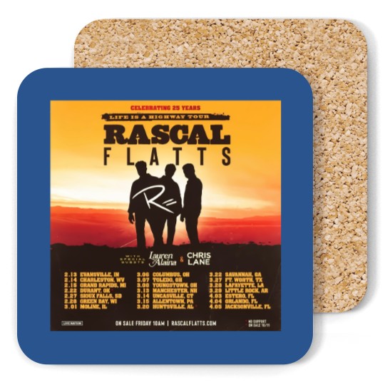 Discover Rascal Flatts Anniversary Life is a Highway Coasters