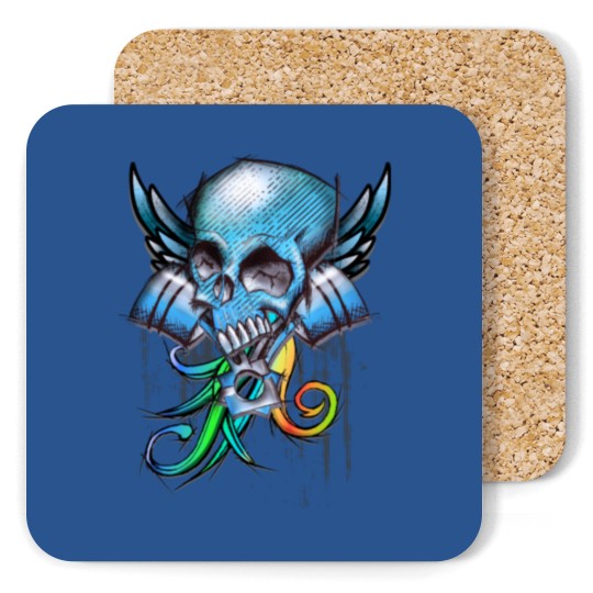 Discover Skull Tuning Design Coasters