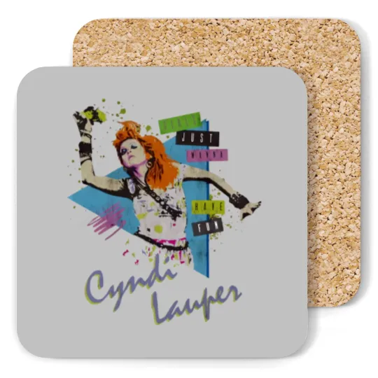 Discover Vintage Cyndi Lauper Girls Just Wanna Have Fun Coasters 80S Music Coasters