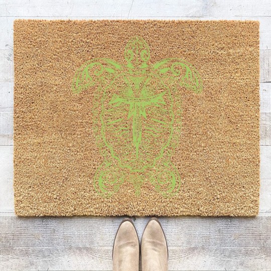 Discover Turtle & Turtles Tortoise Art Gift & Present Coir Doormats