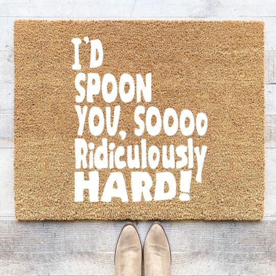 Discover Spoon You So Ridiculously Hard Coir Doormats