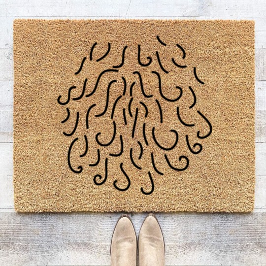 Discover CHEST HAIR HAIRY RUG Coir Doormats