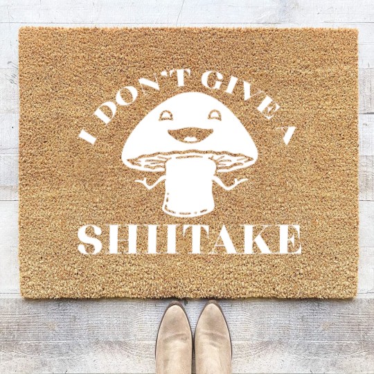 Discover I Dont Give A Shiitake Funny Joke Adult Coir Doormats
