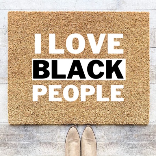 Discover I Love Black People - I Love Black People - Coir Doormats