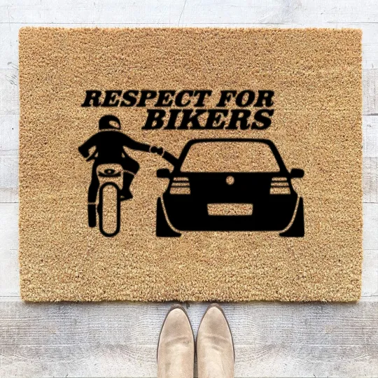 Discover Respect for bikers Coir Doormats