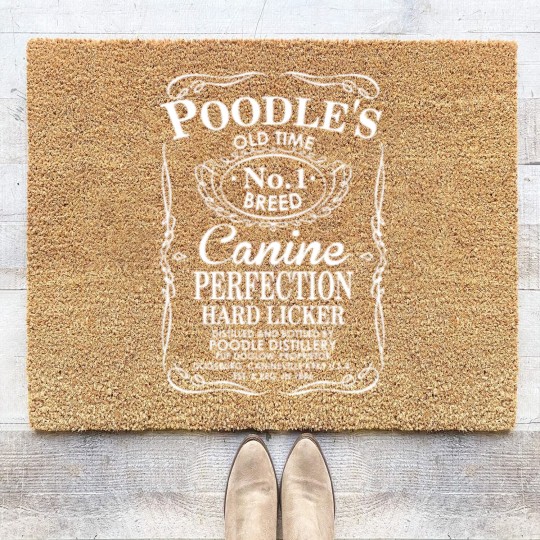 Discover Poodles Dog Old Time No1 Breed Canine Perfection Coir Doormats