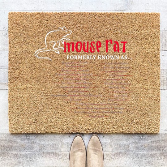 Discover Mouse - Mouse rat formerly known as crackfinger Coir Doormats