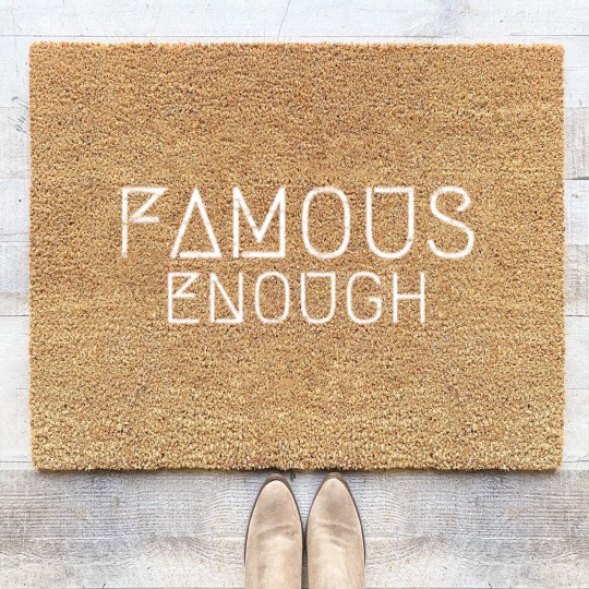 Discover Famous Enough Star Celebrity Irony Design Coir Doormats