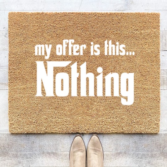 Discover My offer is this... Nothing Coir Doormats