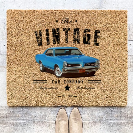 Discover Vintage Car Company Coir Doormats