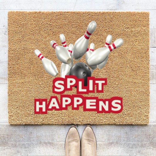 Discover Bowling Split Happens Coir Doormats
