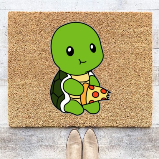 Discover Turtle pizza Coir Doormats