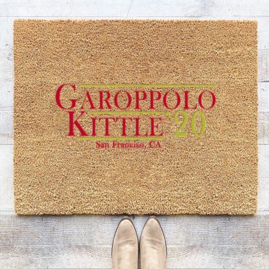 Discover Garoppolo Kittle 2020 San Francisco CA Coir Doormats