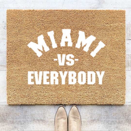 Discover Miami Vs Everybody Coir Doormats